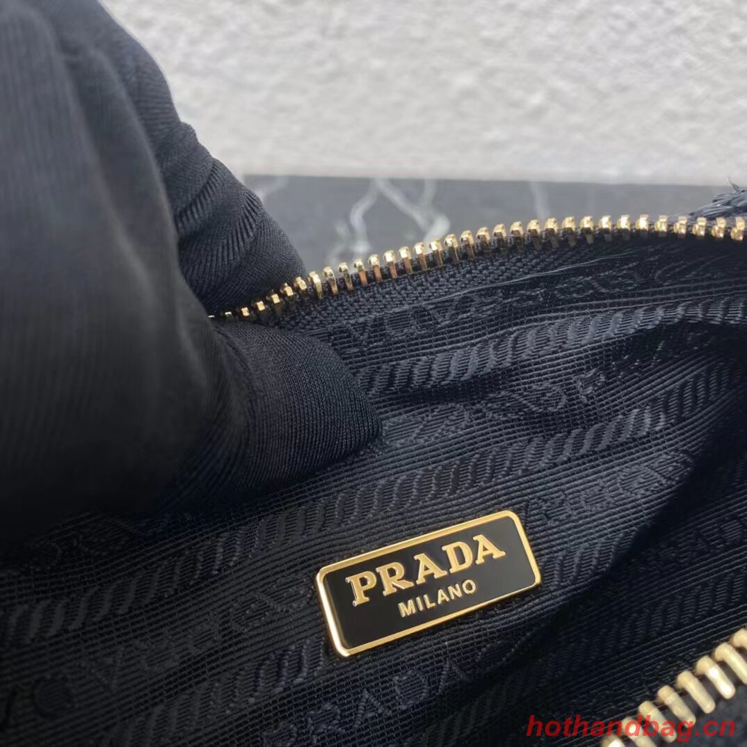 Prada Re-Edition 2005 raffia bag 1BH204 black Prada Re-Edition 2005 raffia bag 1BH204 black