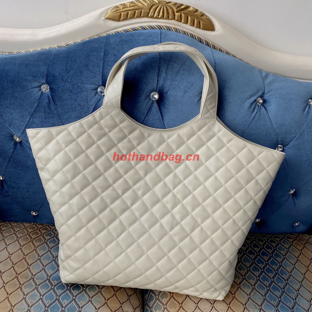 Yves Saint Laurent ICARE MAXI SHOPPING BAG IN QUILTED LAMBSKIN 698652 white Yves Saint Laurent ICARE MAXI SHOPPING BAG IN QUILTED LAMBSKIN 698652 white