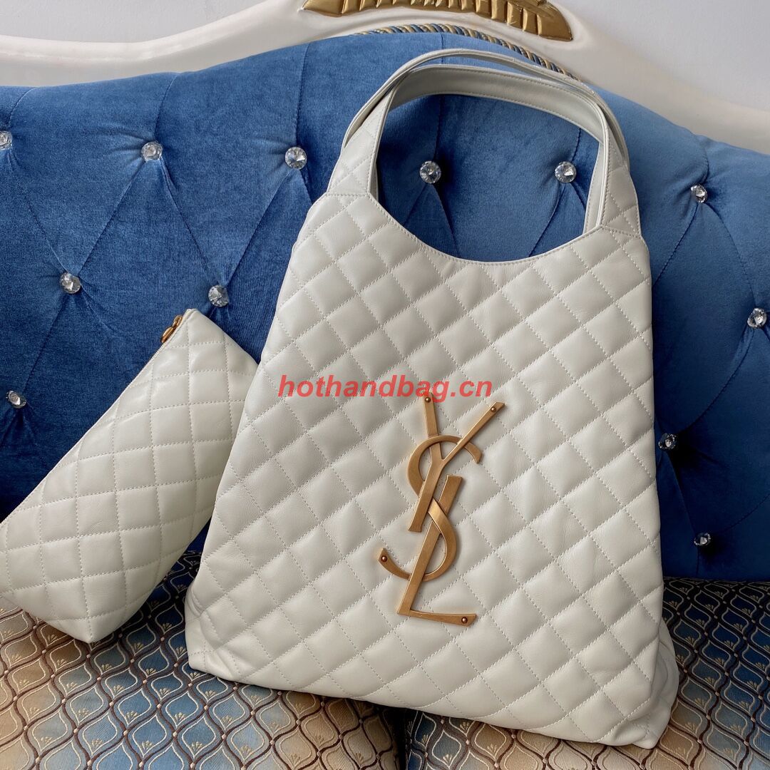 Yves Saint Laurent ICARE MAXI SHOPPING BAG IN QUILTED LAMBSKIN 698652 white Yves Saint Laurent ICARE MAXI SHOPPING BAG IN QUILTED LAMBSKIN 698652 white