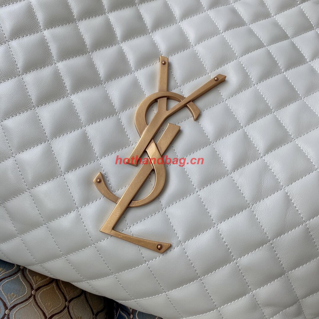 Yves Saint Laurent ICARE MAXI SHOPPING BAG IN QUILTED LAMBSKIN 698652 white Yves Saint Laurent ICARE MAXI SHOPPING BAG IN QUILTED LAMBSKIN 698652 white