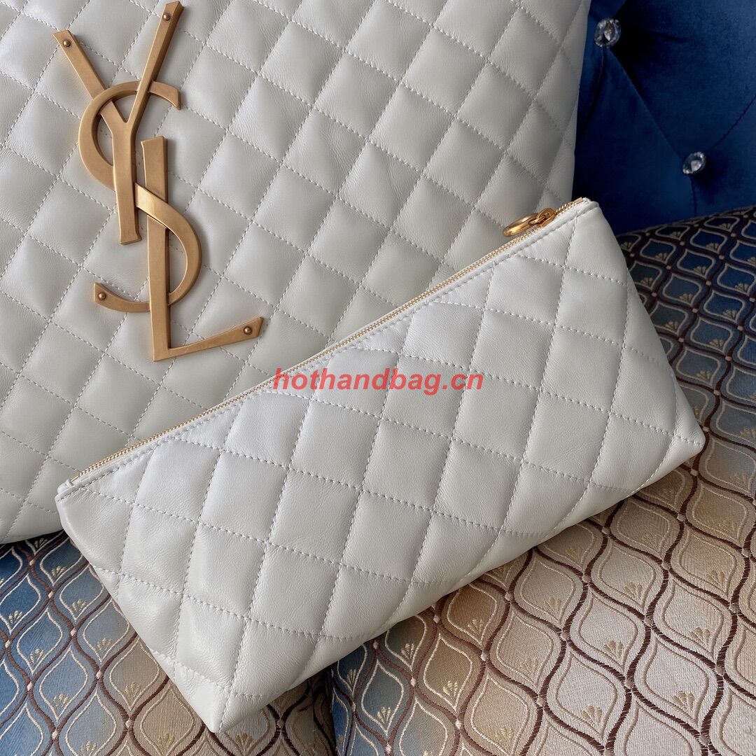 Yves Saint Laurent ICARE MAXI SHOPPING BAG IN QUILTED LAMBSKIN 698652 white Yves Saint Laurent ICARE MAXI SHOPPING BAG IN QUILTED LAMBSKIN 698652 white