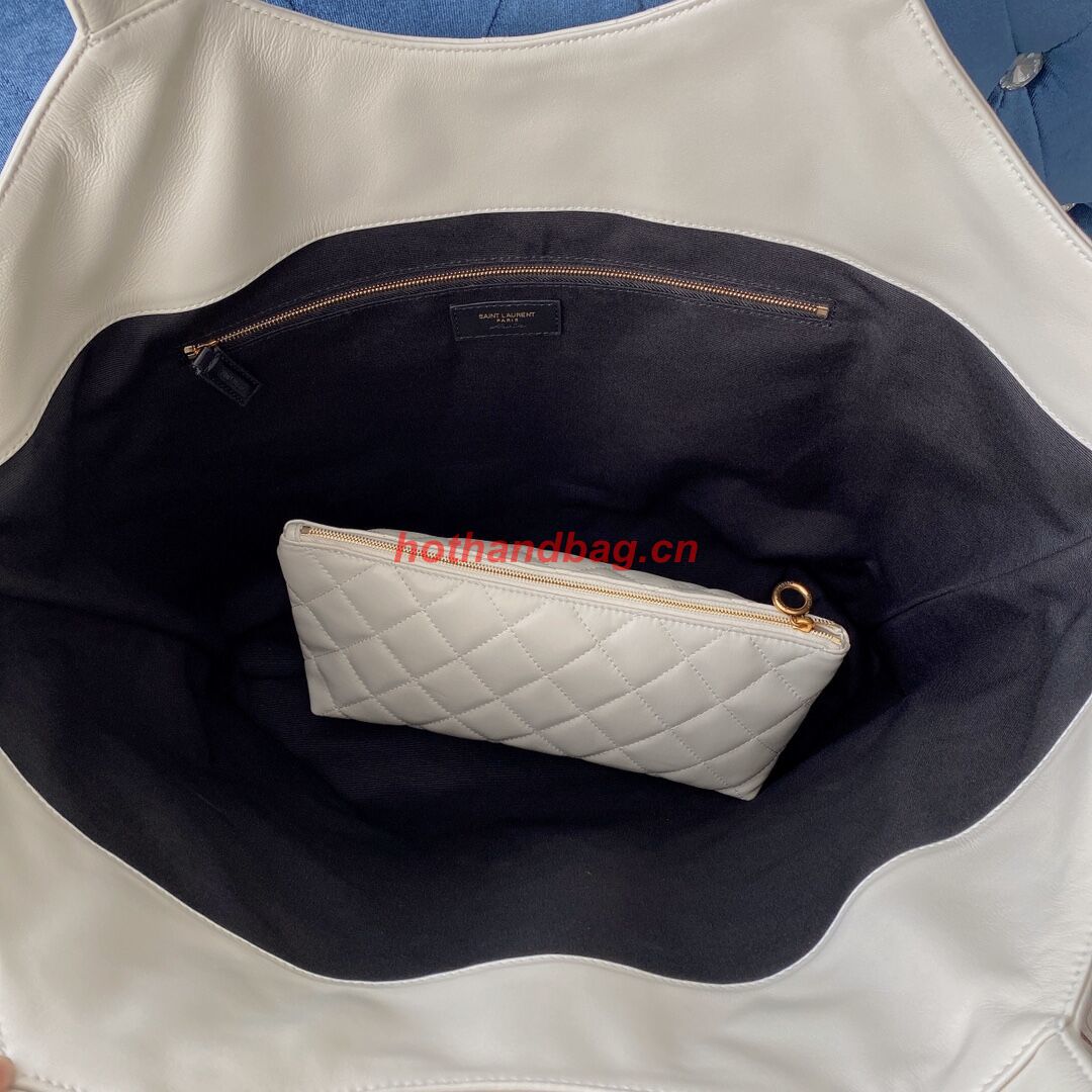 Yves Saint Laurent ICARE MAXI SHOPPING BAG IN QUILTED LAMBSKIN 698652 white Yves Saint Laurent ICARE MAXI SHOPPING BAG IN QUILTED LAMBSKIN 698652 white