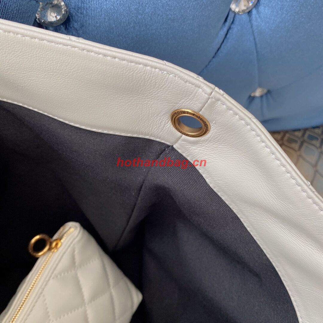 Yves Saint Laurent ICARE MAXI SHOPPING BAG IN QUILTED LAMBSKIN 698652 white Yves Saint Laurent ICARE MAXI SHOPPING BAG IN QUILTED LAMBSKIN 698652 white
