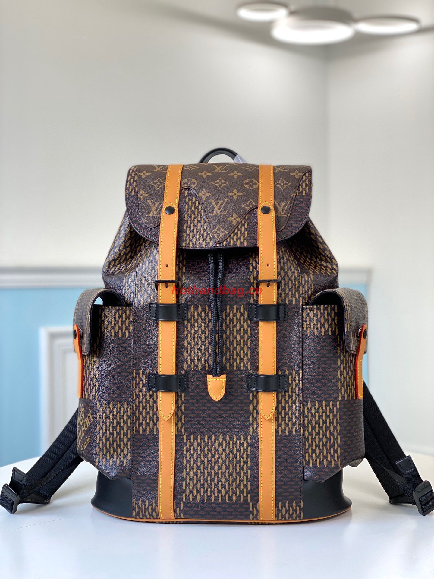 Louis Vuitton Monogram Giant Damier Ebene CHRISTOPHER PM N40358 Louis Vuitton Monogram Giant Damier Ebene CHRISTOPHER PM N40358