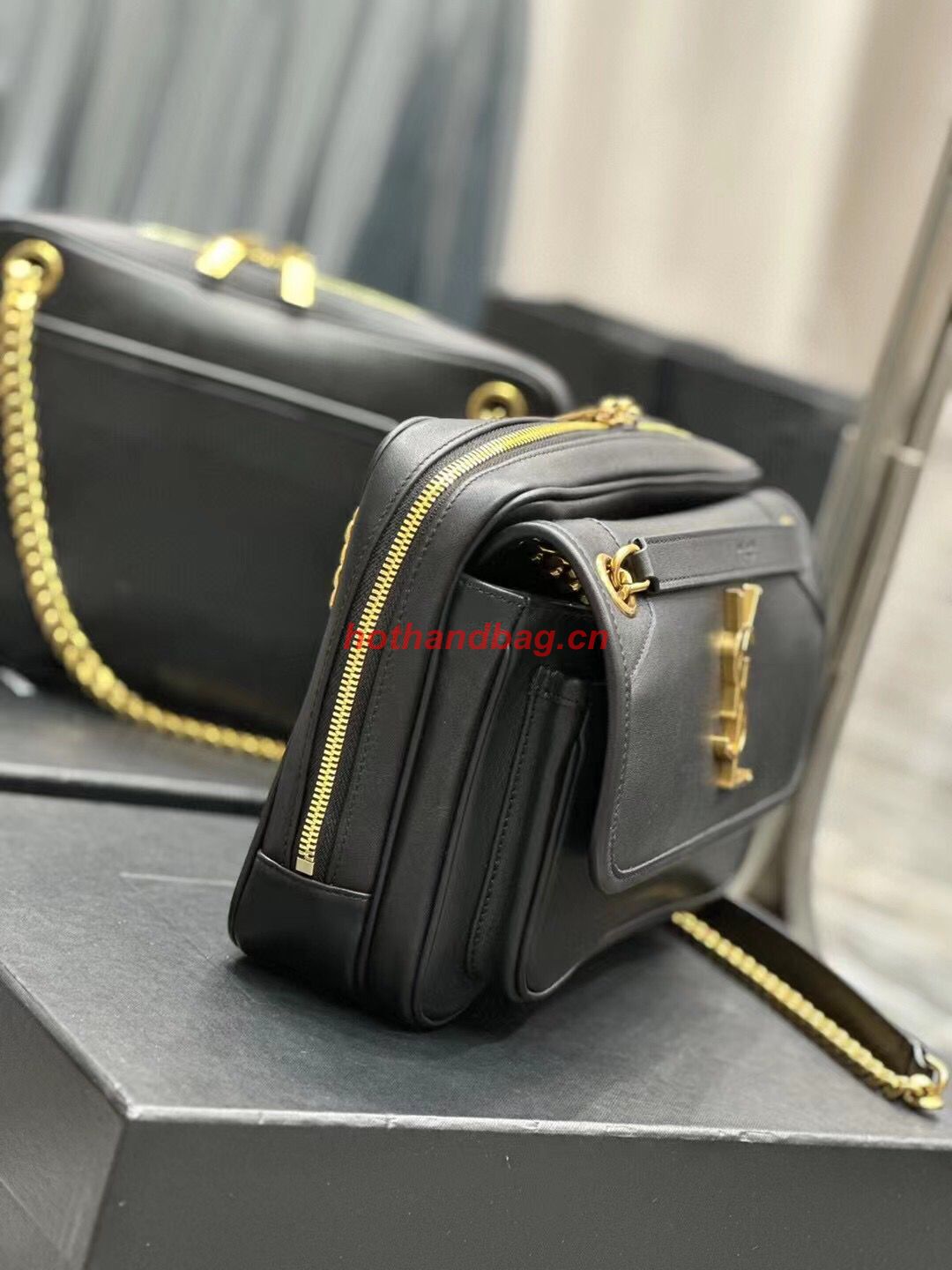 SAINT LAUREN NIKI BABY CHAIN BAG IN SMOOTH LEATHER Y871250 black SAINT LAUREN NIKI BABY CHAIN BAG IN SMOOTH LEATHER Y871250 black