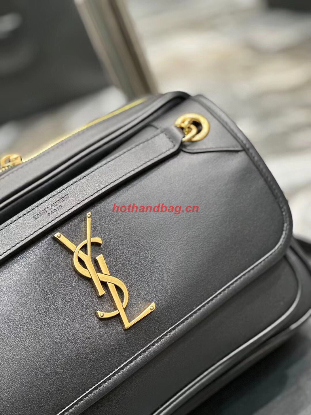 SAINT LAUREN NIKI BABY CHAIN BAG IN SMOOTH LEATHER Y871250 black SAINT LAUREN NIKI BABY CHAIN BAG IN SMOOTH LEATHER Y871250 black