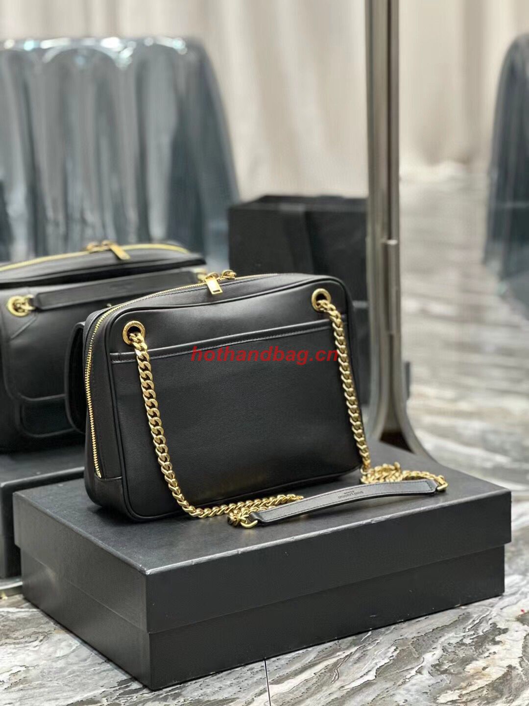 SAINT LAUREN NIKI BABY CHAIN BAG IN SMOOTH LEATHER Y871250 black SAINT LAUREN NIKI BABY CHAIN BAG IN SMOOTH LEATHER Y871250 black