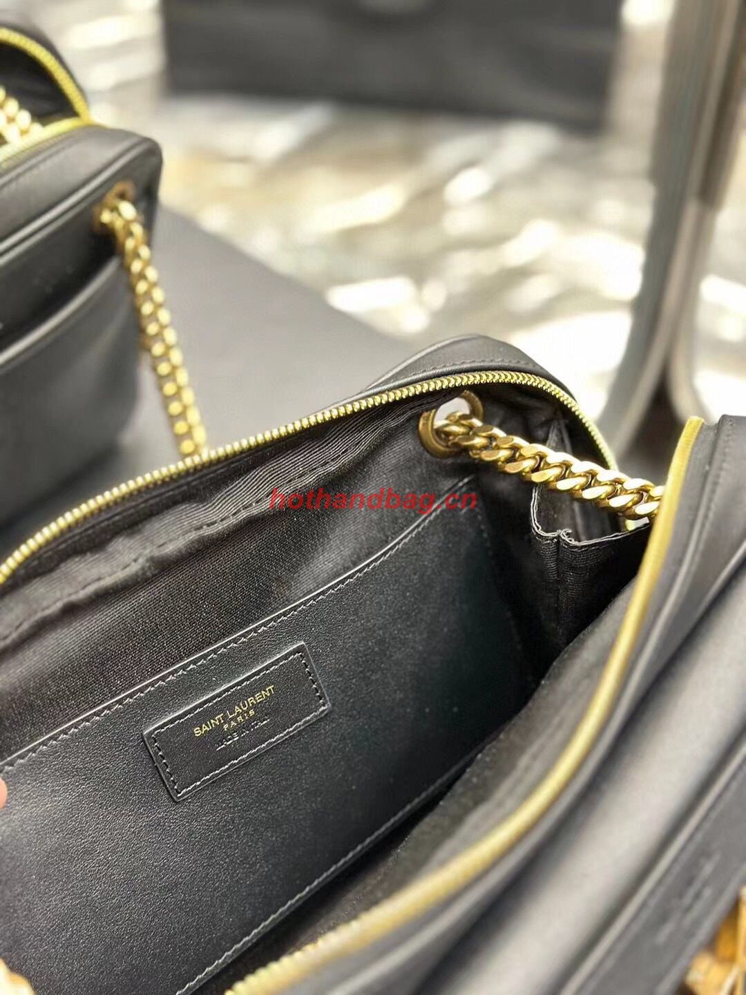 SAINT LAUREN NIKI BABY CHAIN BAG IN SMOOTH LEATHER Y871250 black SAINT LAUREN NIKI BABY CHAIN BAG IN SMOOTH LEATHER Y871250 black