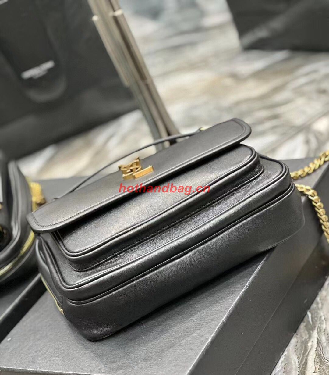 SAINT LAUREN NIKI BABY CHAIN BAG IN SMOOTH LEATHER Y871250 black SAINT LAUREN NIKI BABY CHAIN BAG IN SMOOTH LEATHER Y871250 black
