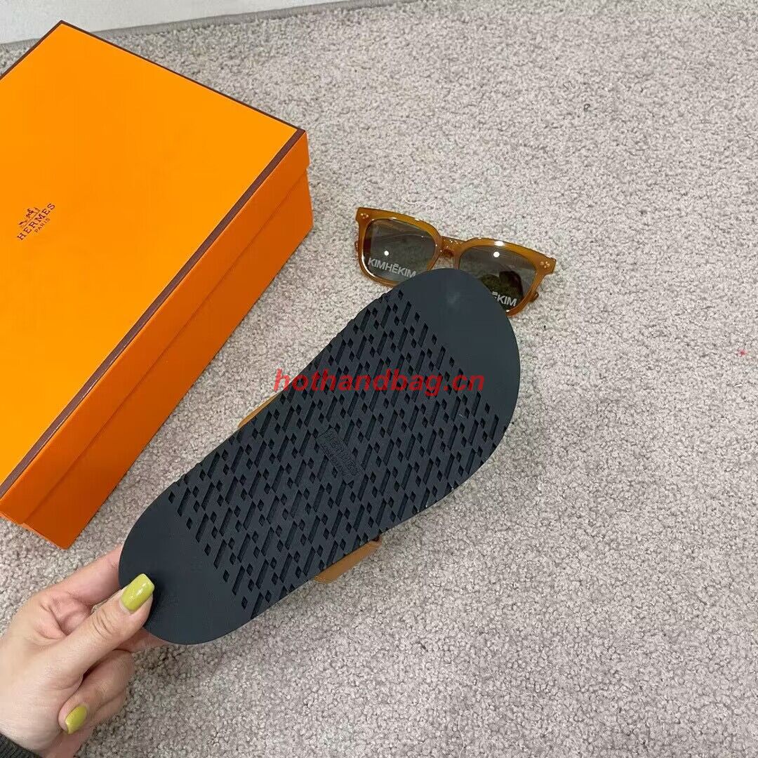 Hermes Shoes 2022 Chypre sandals HM63920 Brown Hermes Shoes 2022 Chypre sandals HM63920 Brown