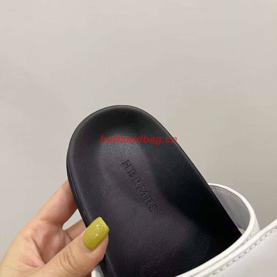 Hermes Shoes 2022 Chypre sandals HM63920 White Hermes Shoes 2022 Chypre sandals HM63920 White