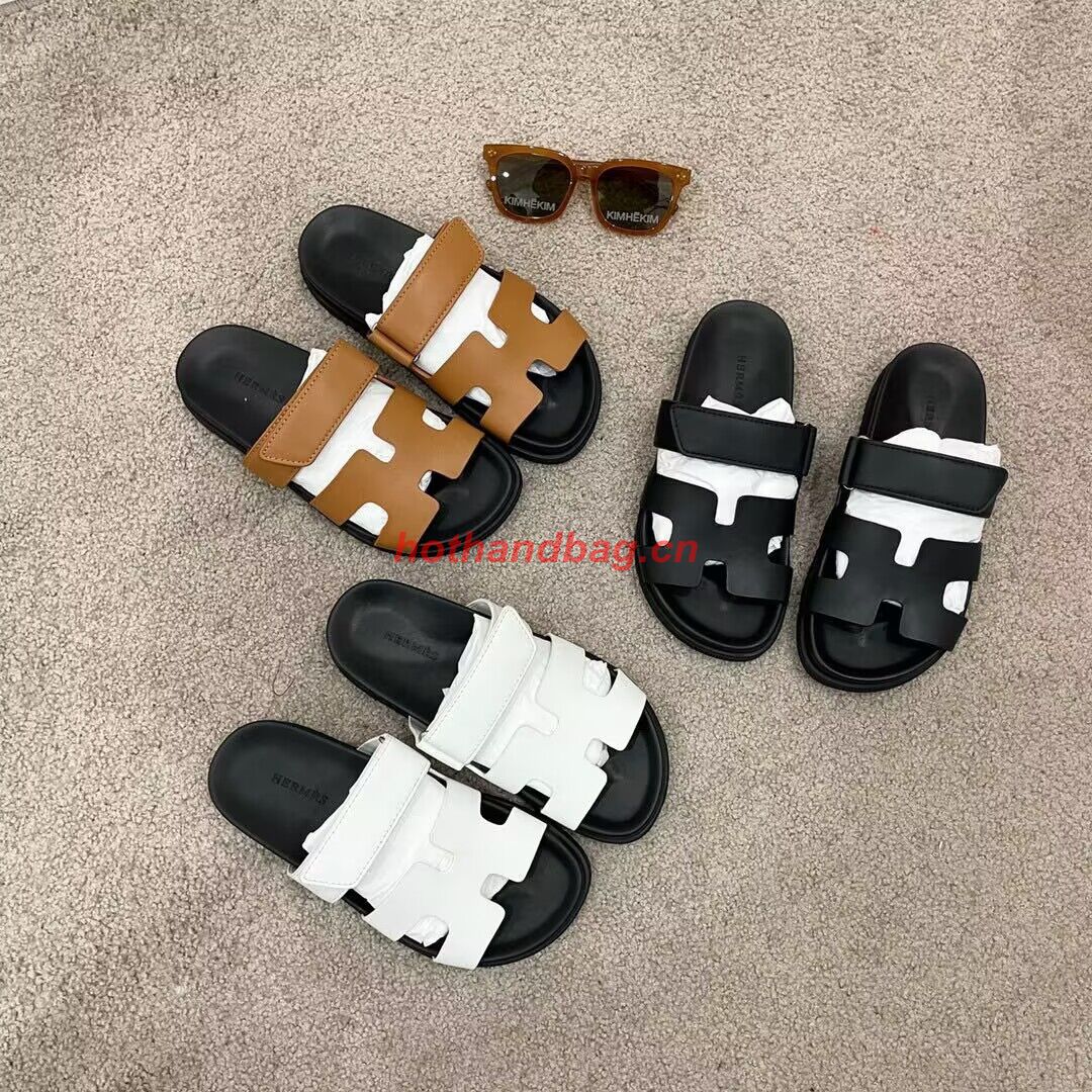 Hermes Shoes 2022 Chypre sandals HM63920 White Hermes Shoes 2022 Chypre sandals HM63920 White