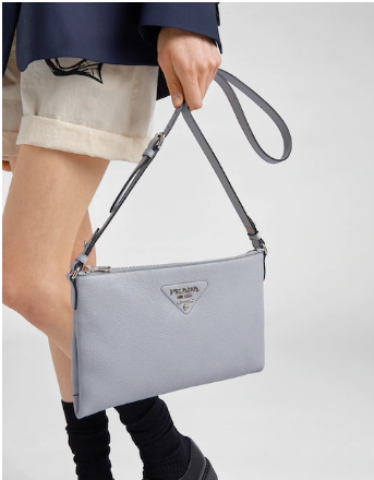 Prada Leather shoulder bag 1BH050 light blue Prada Leather shoulder bag 1BH050 light blue