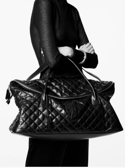 SAINT LAUREN ES GIANT TRAVEL BAG IN QUILTED LEATHER 736009 black SAINT LAUREN ES GIANT TRAVEL BAG IN QUILTED LEATHER 736009 black