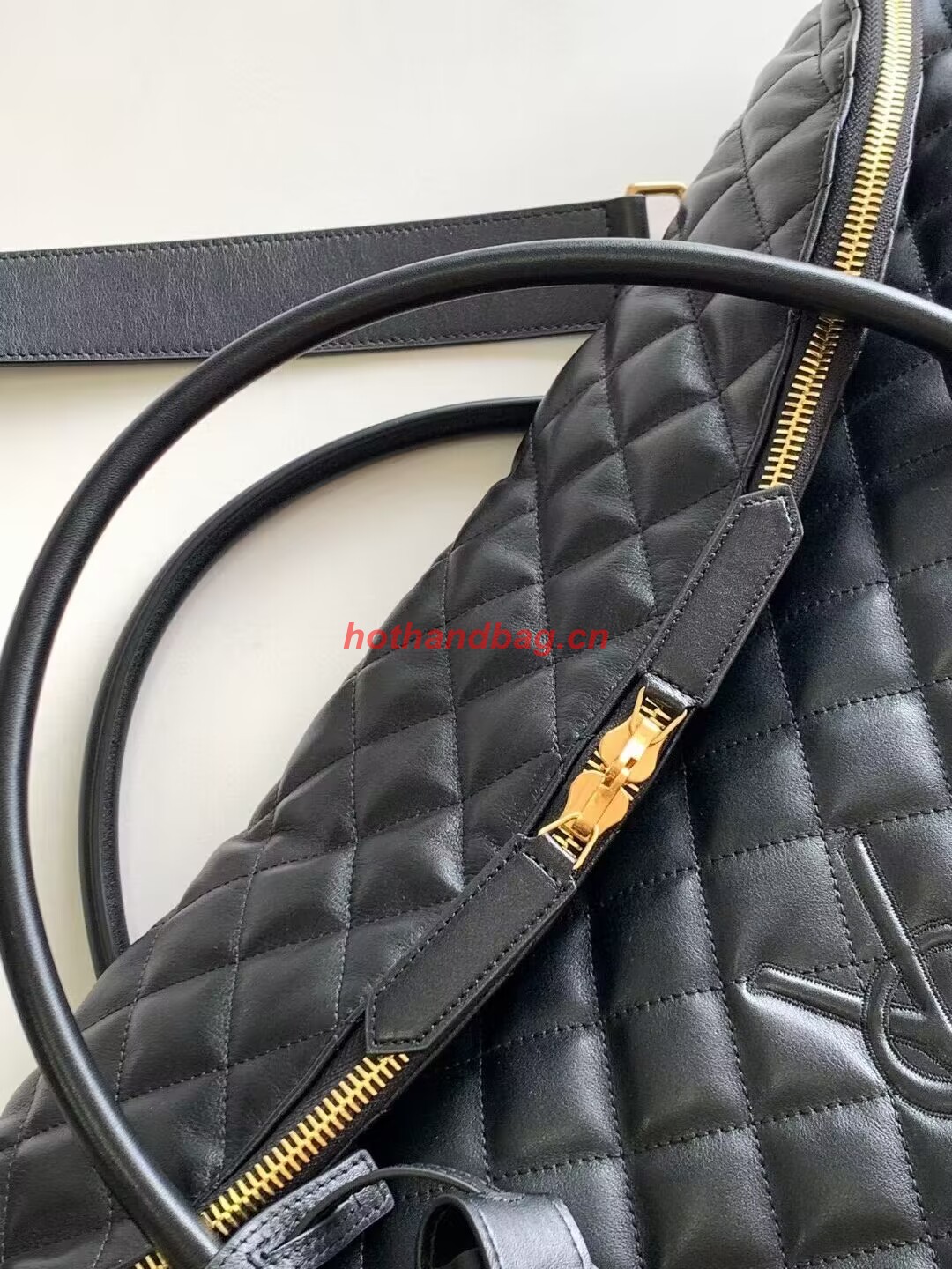 SAINT LAUREN ES GIANT TRAVEL BAG IN QUILTED LEATHER 736009 black SAINT LAUREN ES GIANT TRAVEL BAG IN QUILTED LEATHER 736009 black