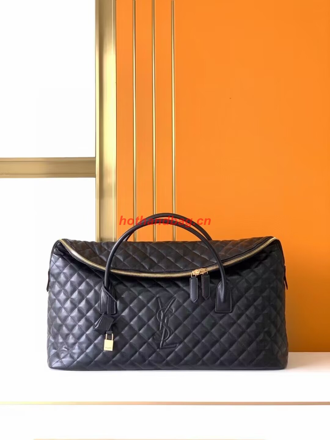SAINT LAUREN ES GIANT TRAVEL BAG IN QUILTED LEATHER 736009 black SAINT LAUREN ES GIANT TRAVEL BAG IN QUILTED LEATHER 736009 black