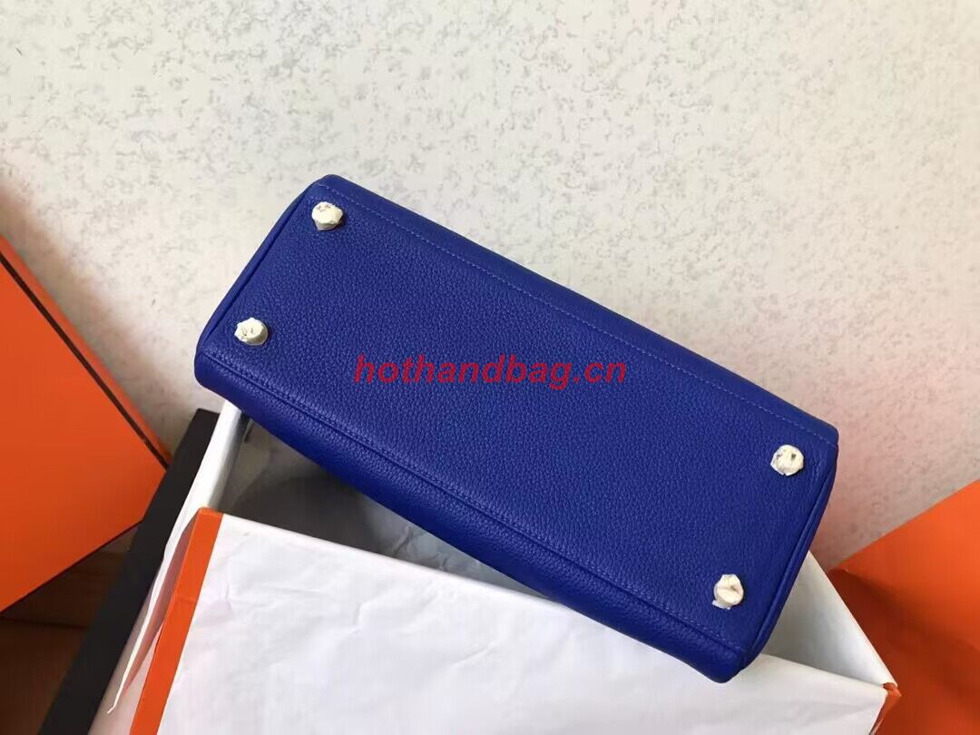 Hermes Kelly 25cm Shoulder Bags Togo KL2755 Electrooptic blue&gold Hermes Kelly 25cm Shoulder Bags Togo KL2755 Electrooptic blue&gold