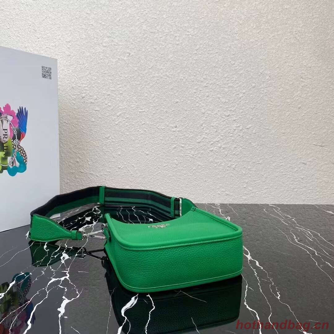 Prada Leather mini shoulder bag 1BH191 Green Prada Leather mini shoulder bag 1BH191 Green
