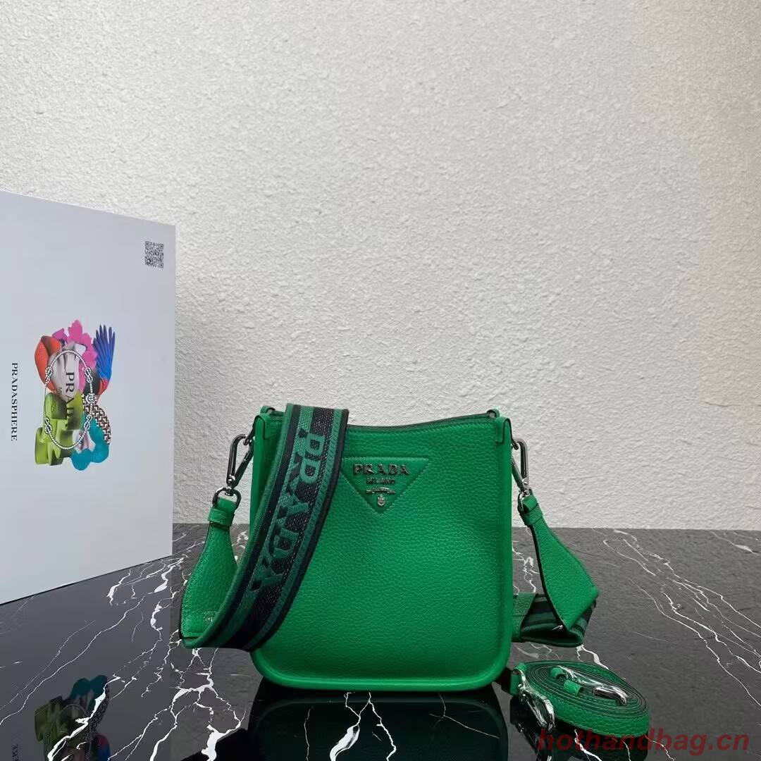Prada Leather mini shoulder bag 1BH191 Green Prada Leather mini shoulder bag 1BH191 Green