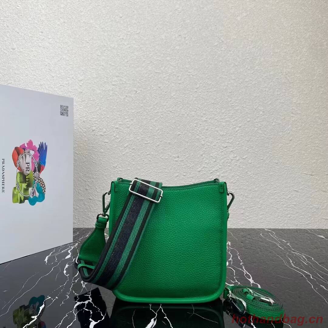 Prada Leather mini shoulder bag 1BH191 Green Prada Leather mini shoulder bag 1BH191 Green