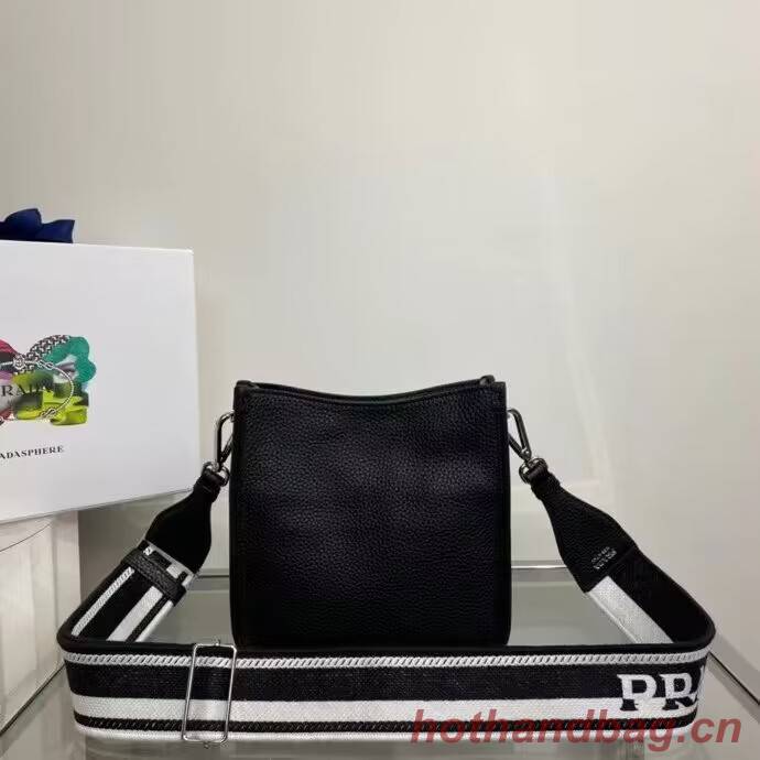 Prada Leather mini shoulder bag 1BH191 black Prada Leather mini shoulder bag 1BH191 black