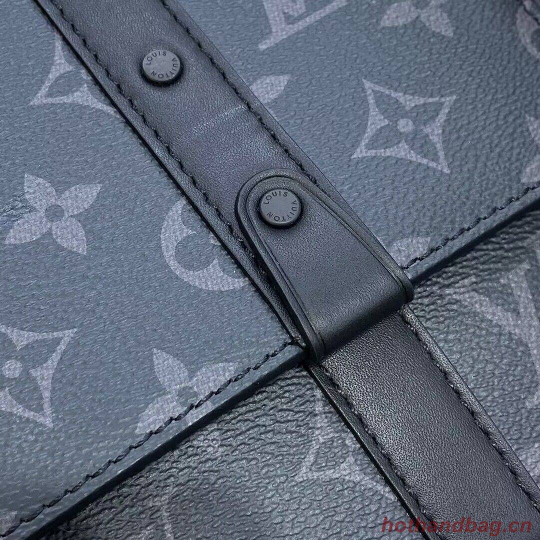 Louis Vuitton Monogram Eclipse Original Leather Trunk Bag M45727 Black Louis Vuitton Monogram Eclipse Original Leather Trunk Bag M45727 Black