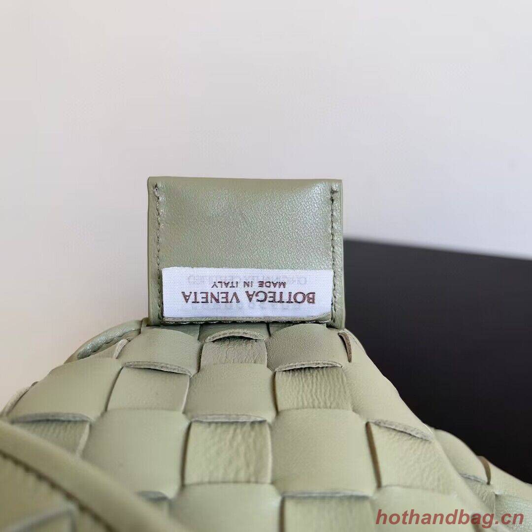 Bottega Veneta Sardine Intrecciato Gold Hardware Handle Bag 716082 Gray Green Bottega Veneta Sardine Intrecciato Gold Hardware Handle Bag 716082 Gray Green