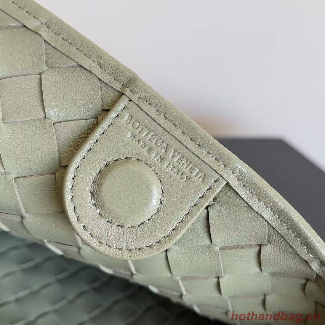 Bottega Veneta Sardine Intrecciato Gold Hardware Handle Bag 716082 Gray Green Bottega Veneta Sardine Intrecciato Gold Hardware Handle Bag 716082 Gray Green