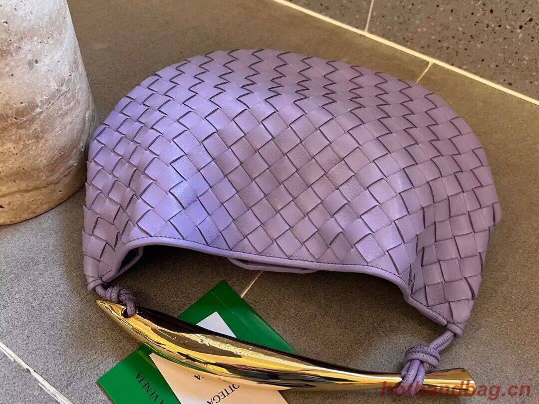 Bottega Veneta Sardine Intrecciato Gold Hardware Handle Bag 716082 Purple Bottega Veneta Sardine Intrecciato Gold Hardware Handle Bag 716082 Purple