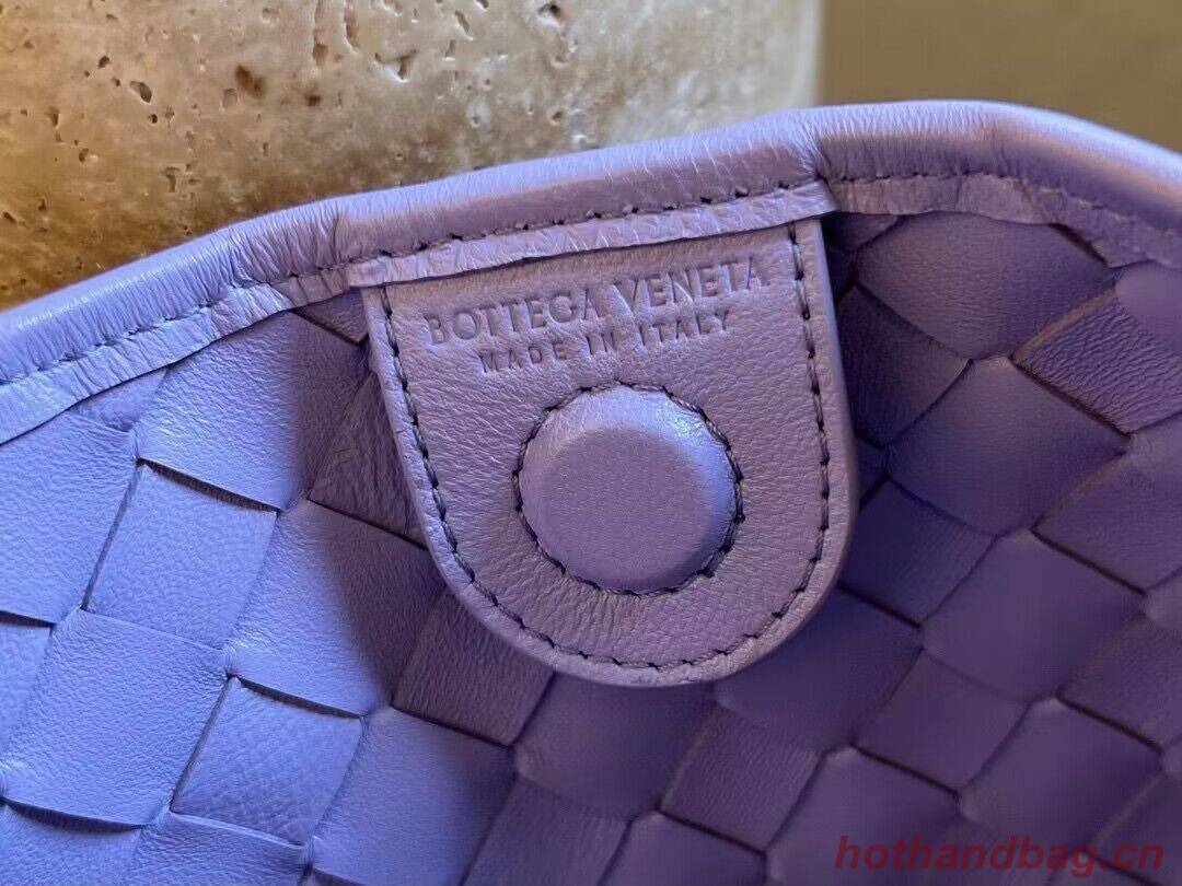 Bottega Veneta Sardine Intrecciato Gold Hardware Handle Bag 716082 Purple Bottega Veneta Sardine Intrecciato Gold Hardware Handle Bag 716082 Purple