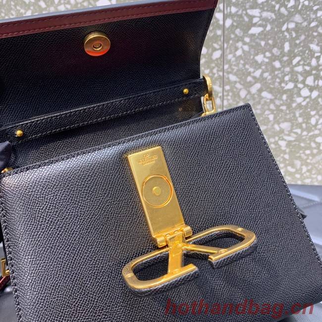 VALENTINO VSLING small Grain calf leather Shoulder bag WB0F53 black