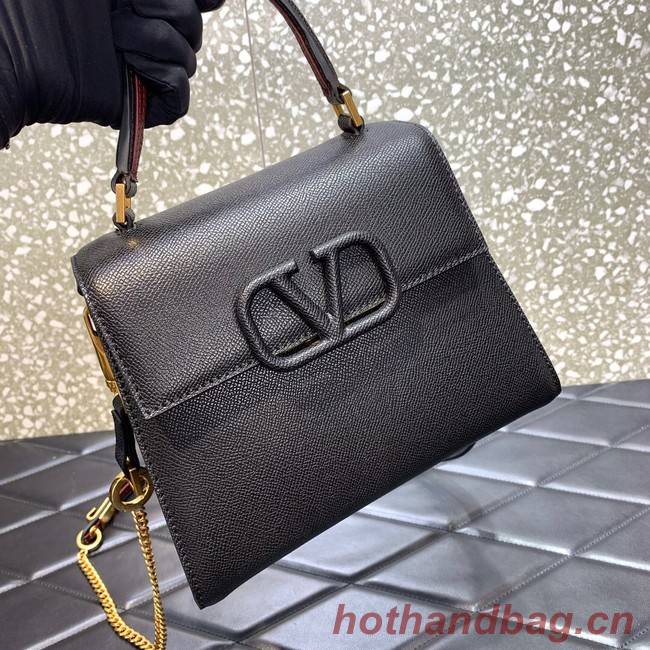 VALENTINO VSLING small Grain calf leather Shoulder bag WB0F53 black