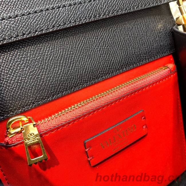 VALENTINO VSLING small Grain calf leather Shoulder bag WB0F53 black