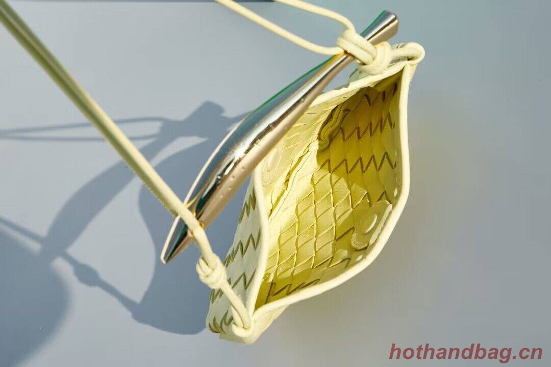 Bottega Veneta Sardine Intrecciato Gold Hardware Handle Bag 744267 Lemon Bottega Veneta Sardine Intrecciato Gold Hardware Handle Bag 744267 Lemon