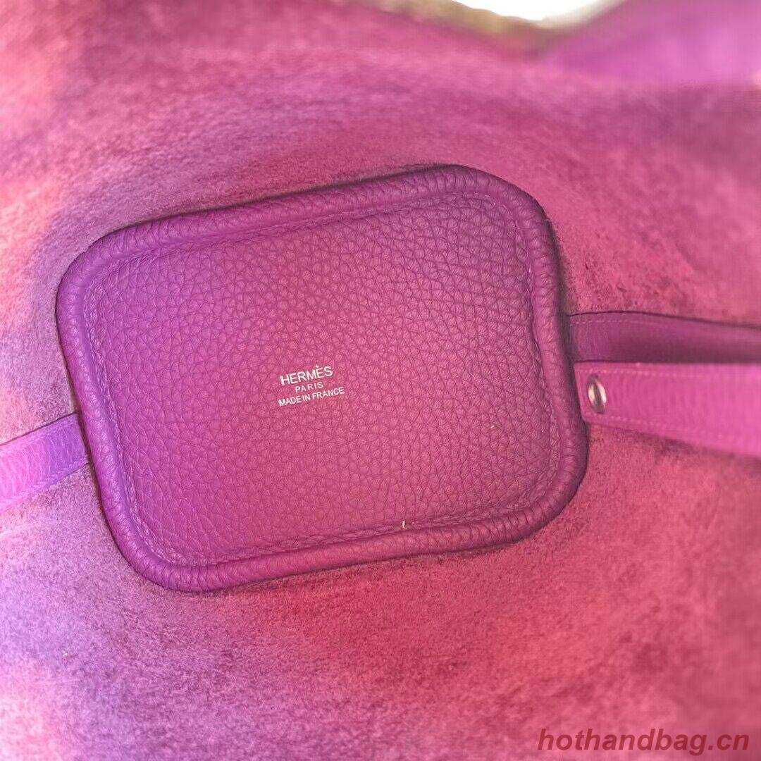Hermes Mini Picotin 14 Lock Bags Original Togo Leather PL5302 Purple Hermes Mini Picotin 14 Lock Bags Original Togo Leather PL5302 Purple