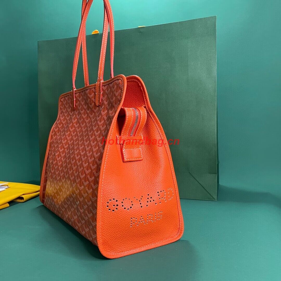 Goyard Hardy 2 Original Calfskin Leather Pet Bag 20299 Orange Goyard Hardy 2 Original Calfskin Leather Pet Bag 20299 Orange