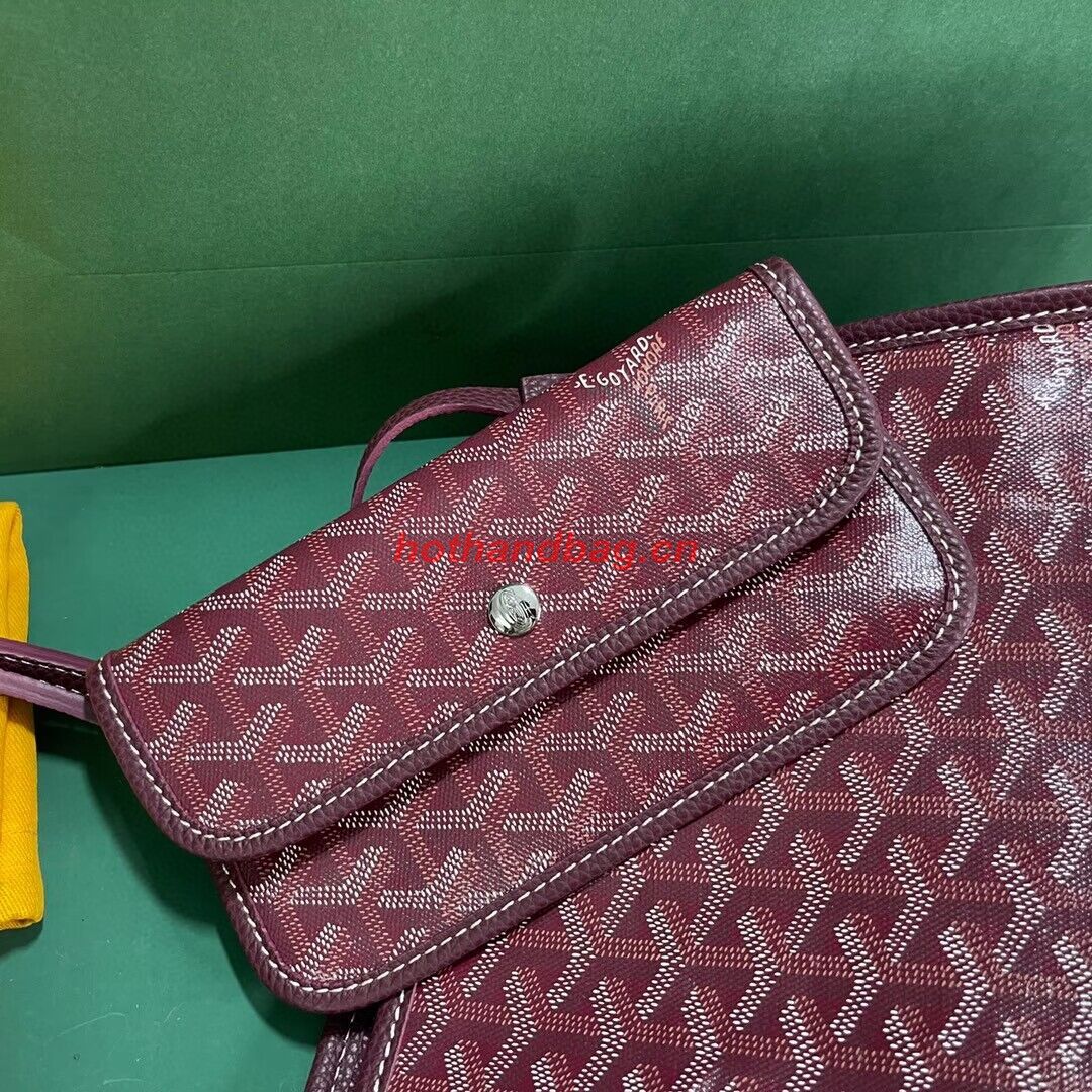 Goyard Hardy 2 Original Calfskin Leather Pet Bag 20299 Wine Goyard Hardy 2 Original Calfskin Leather Pet Bag 20299 Wine