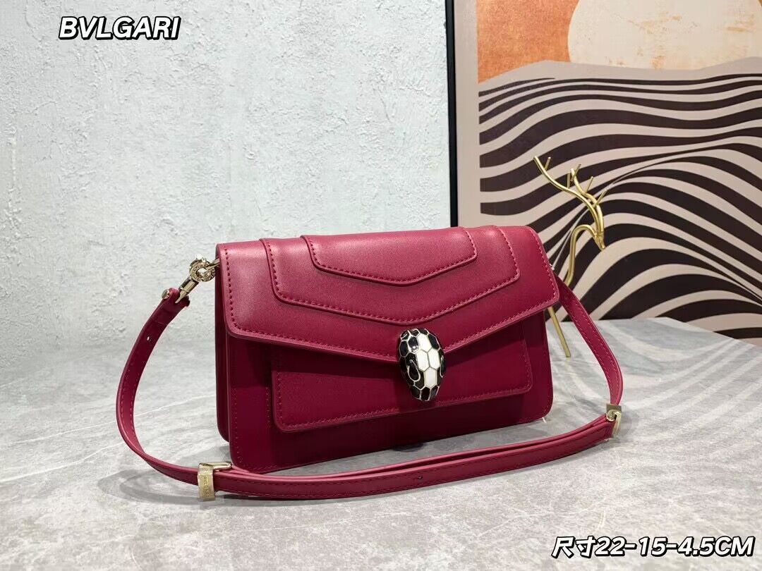 Bvlgari Serpenti Forever leather crossbody bag 289676 Red Bvlgari Serpenti Forever leather crossbody bag 289676 Red