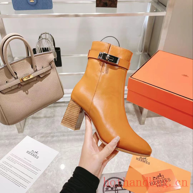 Hermes WOMENS ANKLE BOOT heel height 7CM 93596-3 Hermes WOMENS ANKLE BOOT heel height 7CM 93596-3