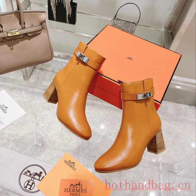 Hermes WOMENS ANKLE BOOT heel height 7CM 93596-3 Hermes WOMENS ANKLE BOOT heel height 7CM 93596-3