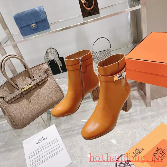 Hermes WOMENS ANKLE BOOT heel height 7CM 93596-3 Hermes WOMENS ANKLE BOOT heel height 7CM 93596-3