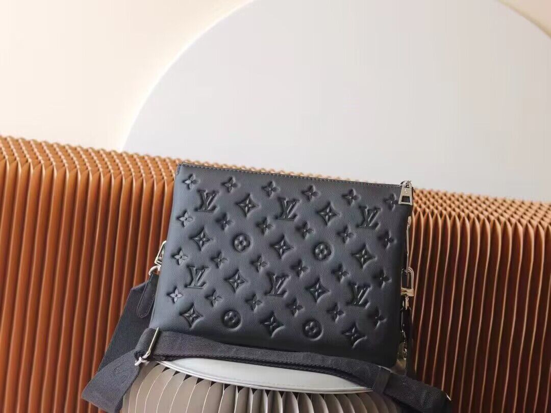 Louis Vuitton Original Leather Coussin PM M21198 Black Louis Vuitton Original Leather Coussin PM M21198 Black