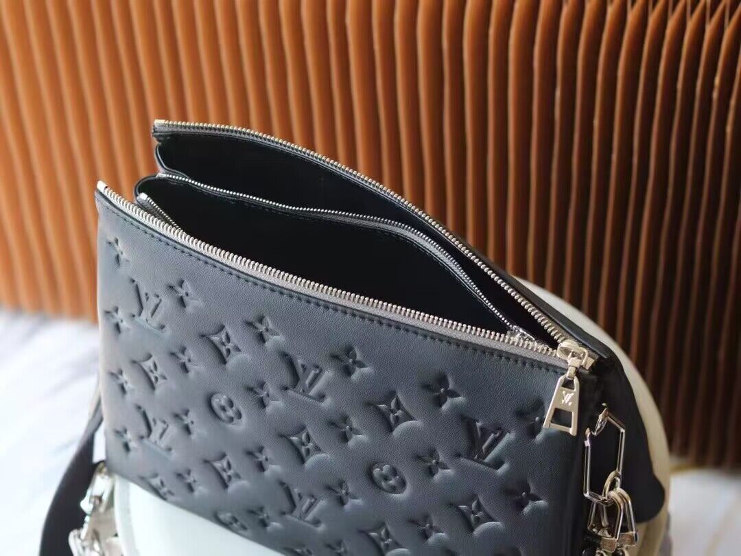 Louis Vuitton Original Leather Coussin PM M21198 Black Louis Vuitton Original Leather Coussin PM M21198 Black