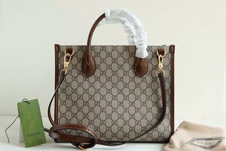Gucci Small tote with Interlocking G 659983 Brown Gucci Small tote with Interlocking G 659983 Brown
