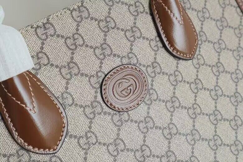 Gucci Small tote with Interlocking G 659983 Brown Gucci Small tote with Interlocking G 659983 Brown