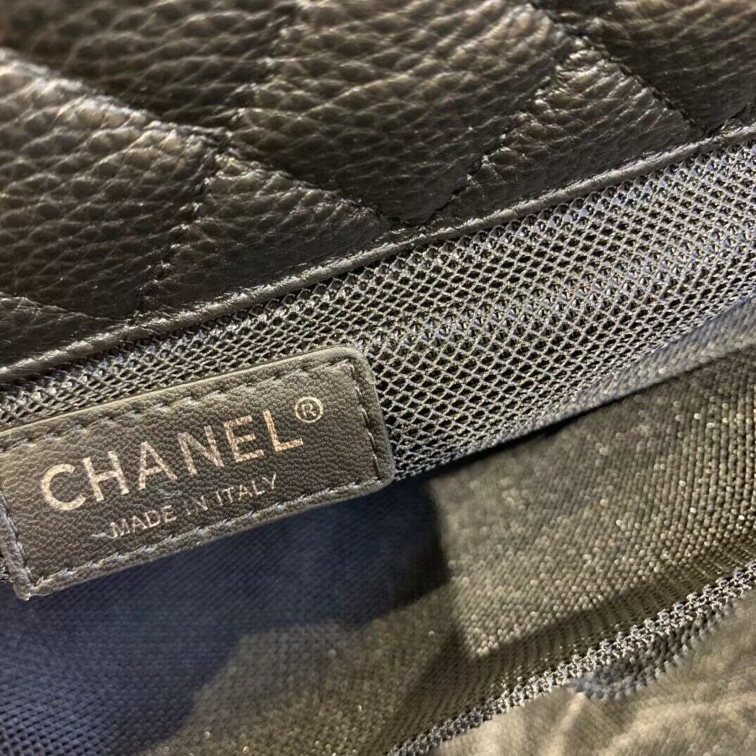 Chanel Large CF Flap Bag Original Leather A91169 Black & Silver Tone Chanel Large CF Flap Bag Original Leather A91169 Black & Silver Tone