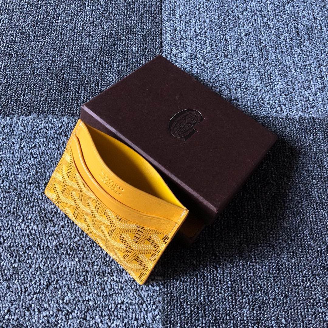 Goyard Card case G9988 Yellow Goyard Card case G9988 Yellow