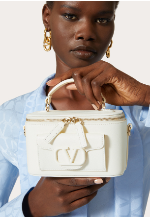 VALENTINO Mini LOCO calfskin box bag HT098 WHITE VALENTINO Mini LOCO calfskin box bag HT098 WHITE