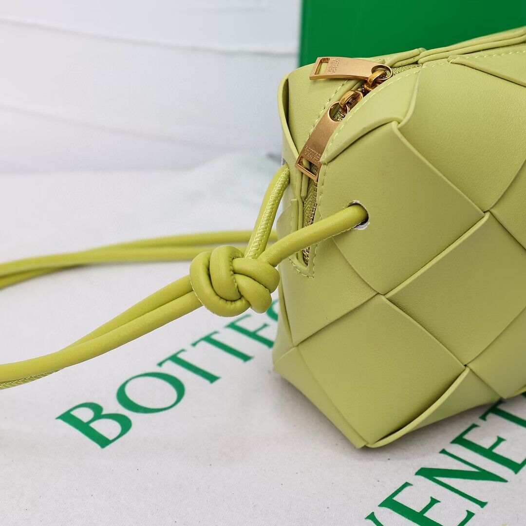 Bottega Veneta Mini Cassette Camera Bag 701915 Lemon Bottega Veneta Mini Cassette Camera Bag 701915 Lemon