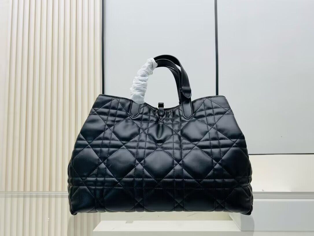 Dior Toujours Original Leather large Bag 9936 Black Dior Toujours Original Leather large Bag 9936 Black